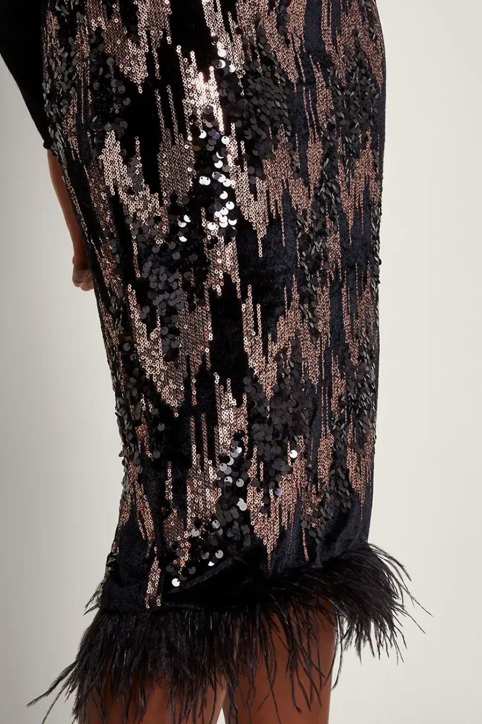 Fern Sequin Midi Skirt