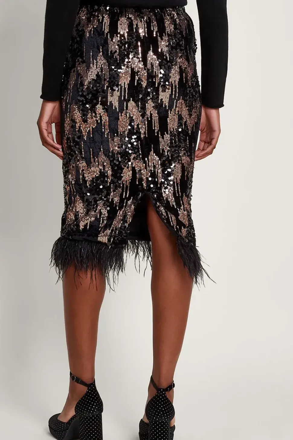 Fern Sequin Midi Skirt