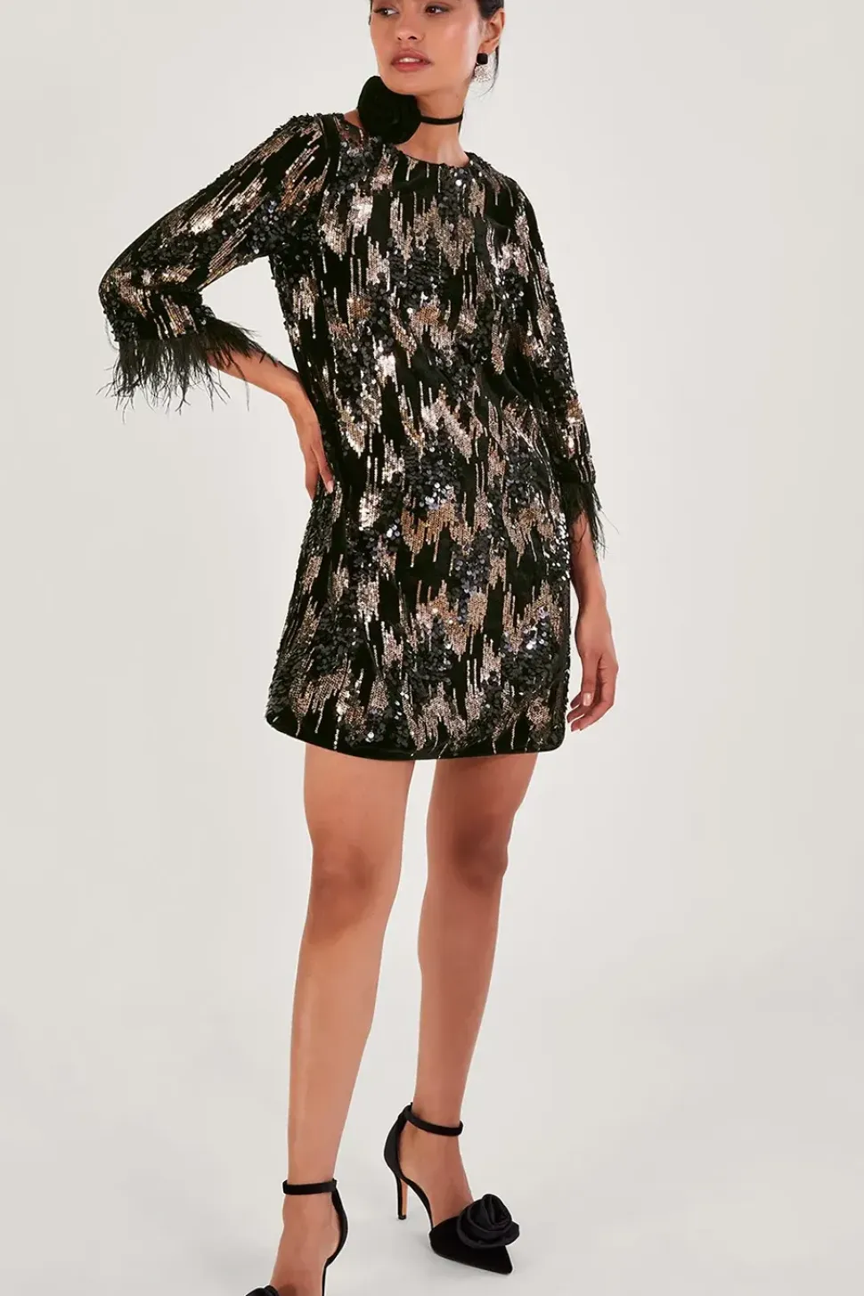 Fern Sequin Tunic Dress