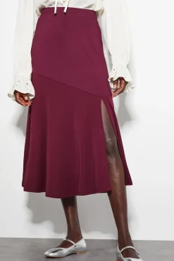 Fifi Jersey Panel Midi Skirt