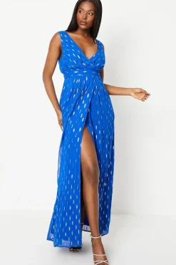 Fil Coupe Wrap Top Maxi Dress