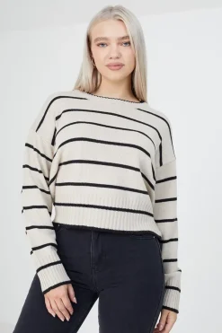 Fine Stripe Lightweight Knitted Jumper