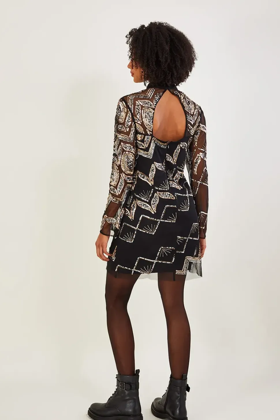 Finnley Embellished Tunic Dress in Recycled Polyester