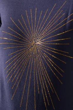 Firework Embellished Knitted Jumper
