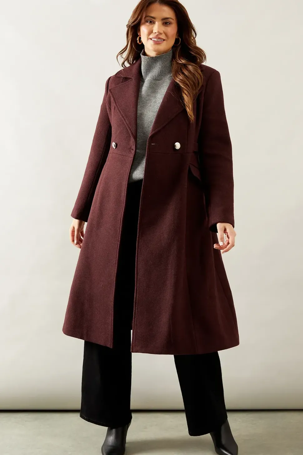 Fit And Flare Coat