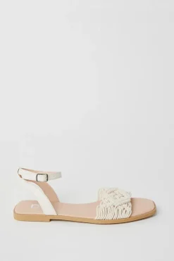 Fiyas Macrame Flat Sandals