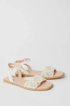 Fiyas Macrame Flat Sandals