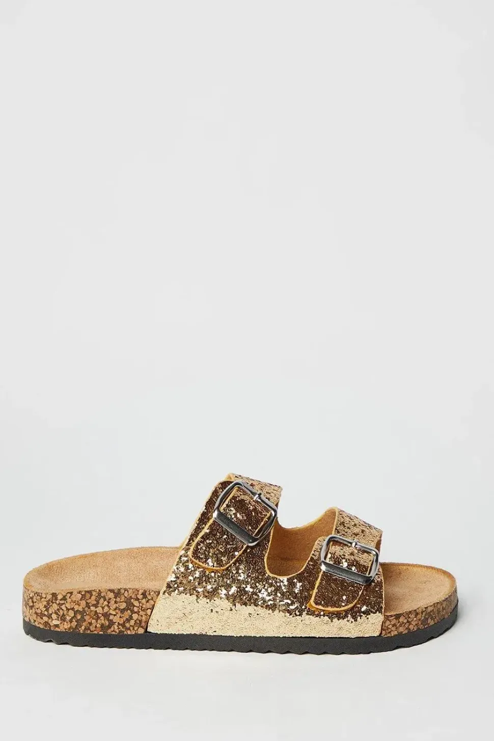 Flick Glitter Double Footbed Sandals