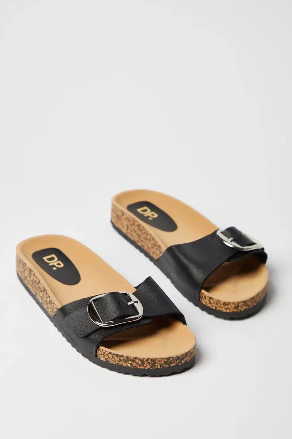 Flo Buckle Footbed Slider Sandals