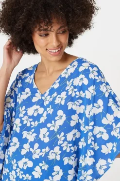 Floral Batwing Blouse Top