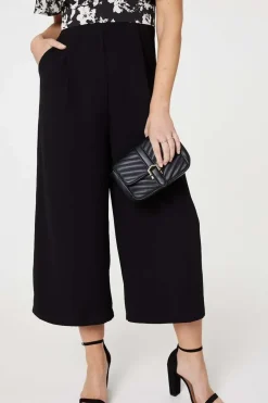 Floral Block Print Wide Leg Jumpsuit