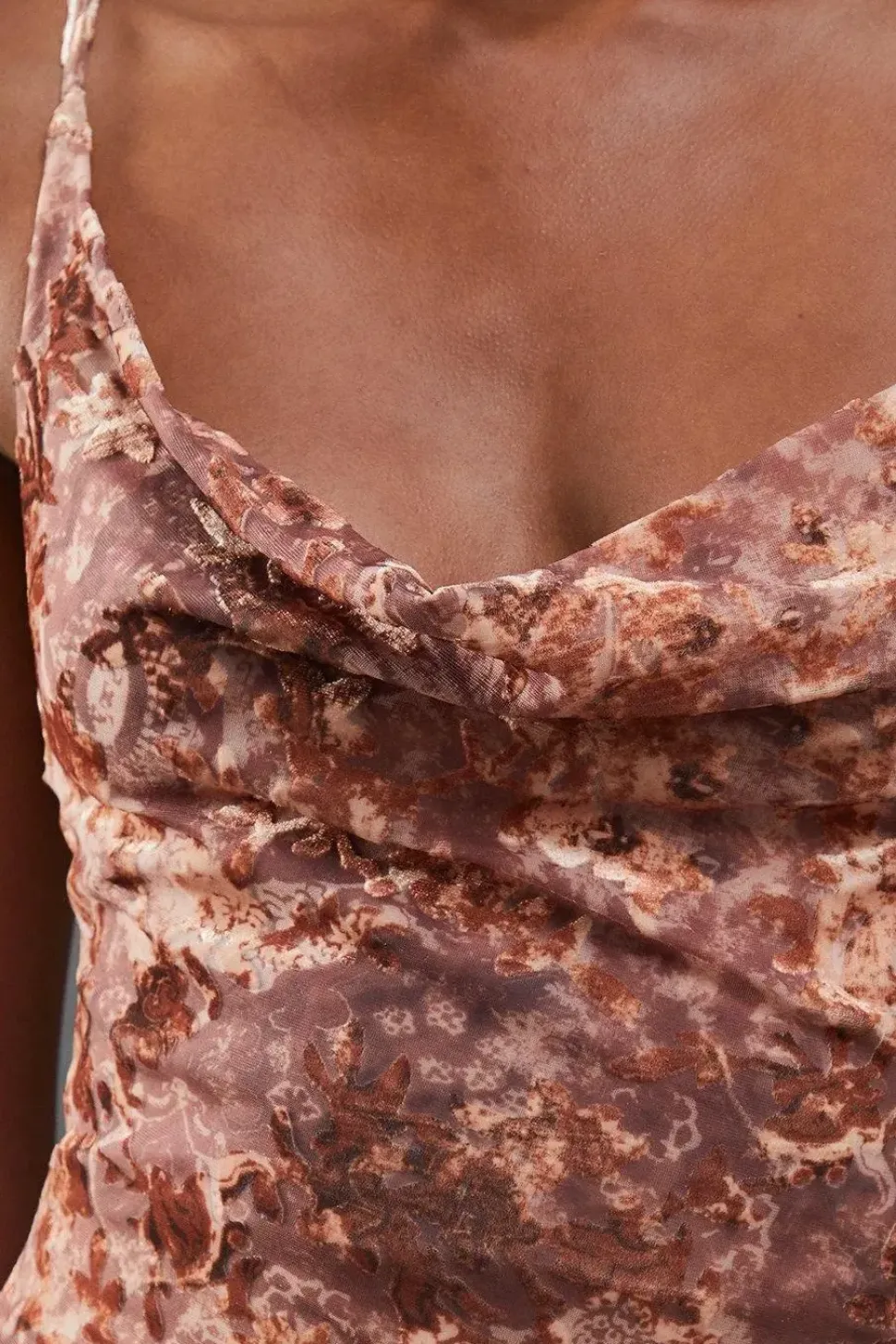 Floral Burnout Cami Strappy Slip Dress