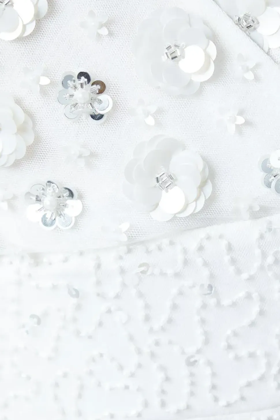 Floral Embellished Cape Bridal Maxi Dress