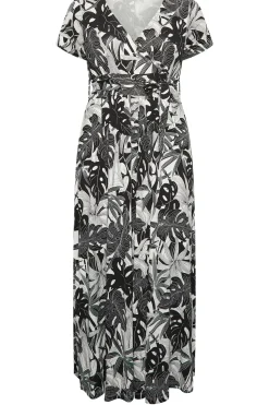 Floral Front Tie Maxi Dress
