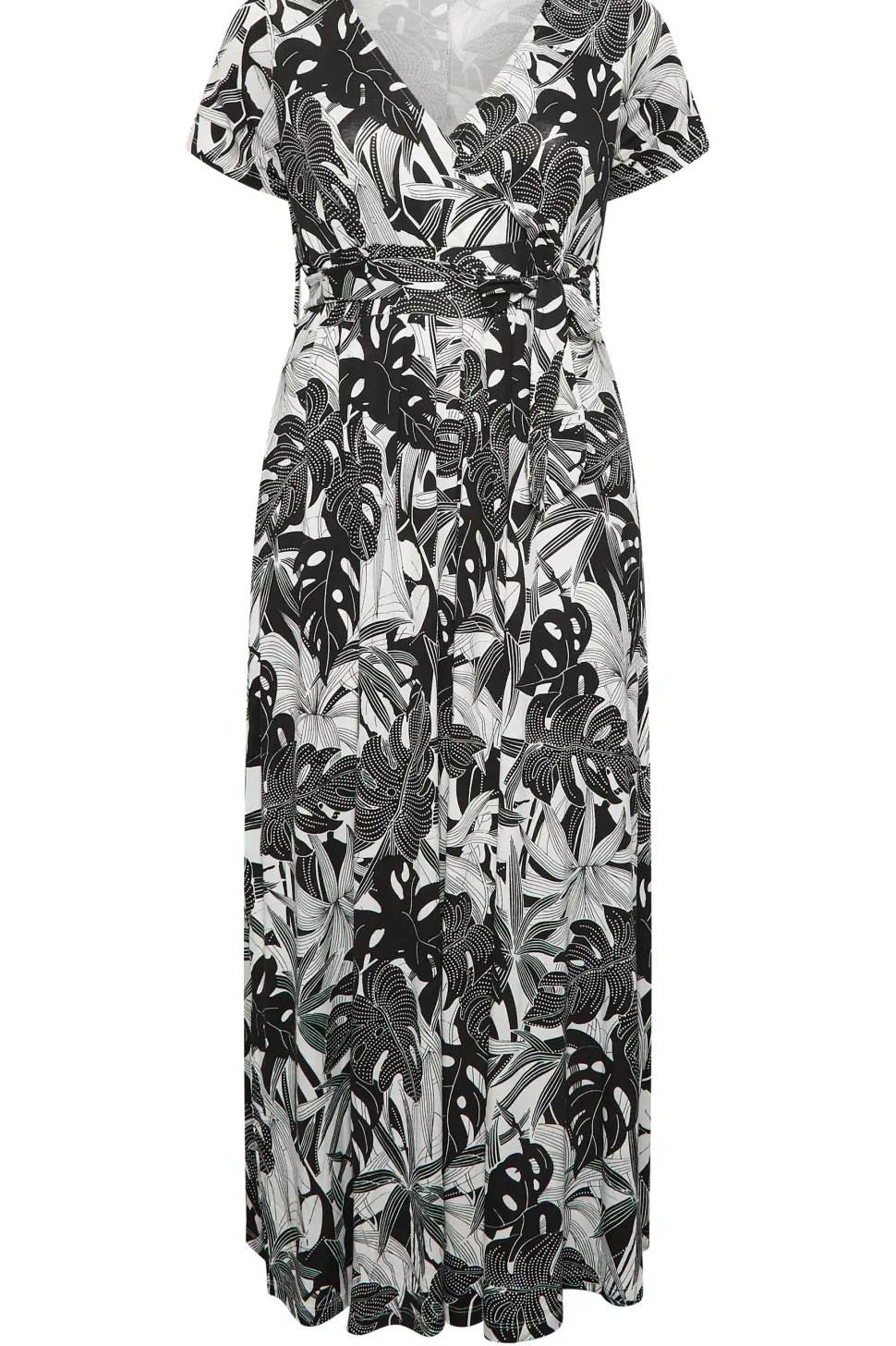 Floral Front Tie Maxi Dress