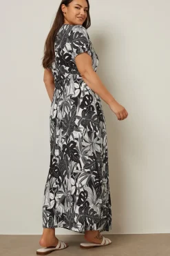 Floral Front Tie Maxi Dress