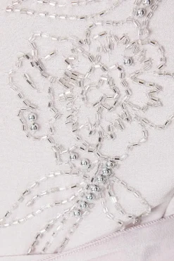 Floral Hand Embellished Maxi Dress