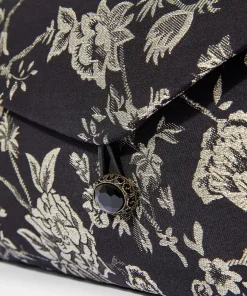 Floral Jacquard Clutch Bag