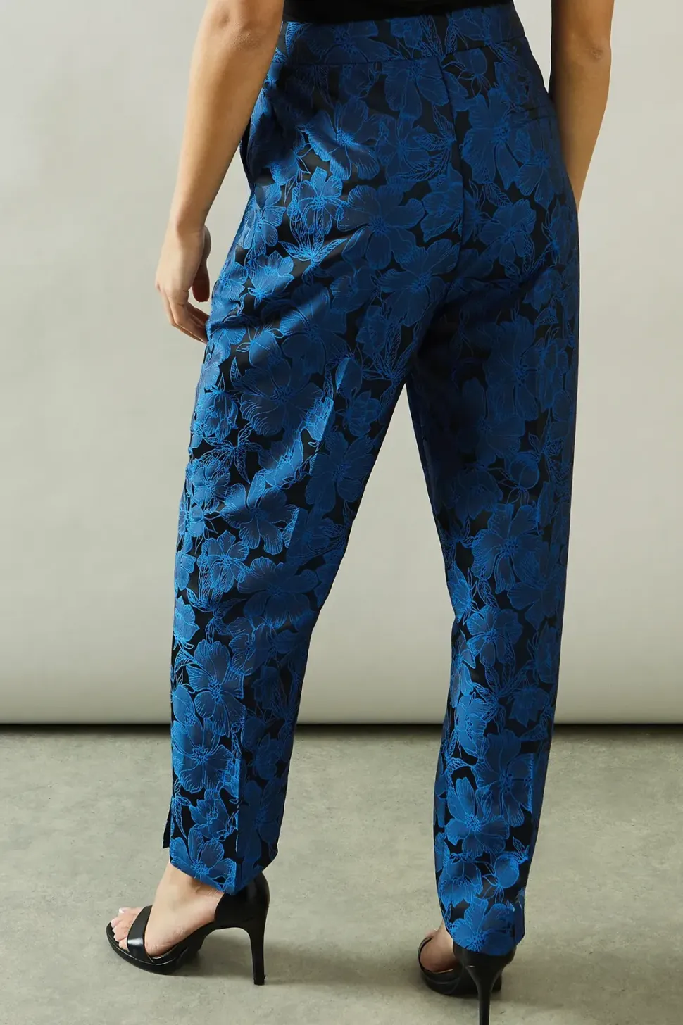 Floral Jacquard Tapered Trouser