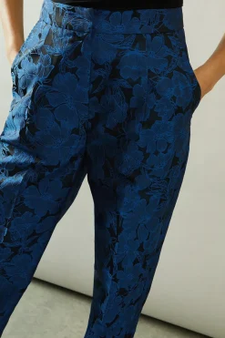 Floral Jacquard Tapered Trouser