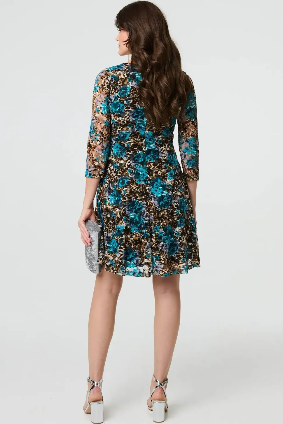 Floral Lace Short Fit & Flare Dress
