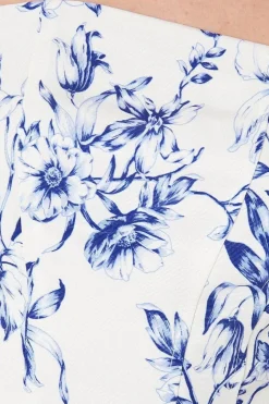 Floral Ottoman Twill Corset Top