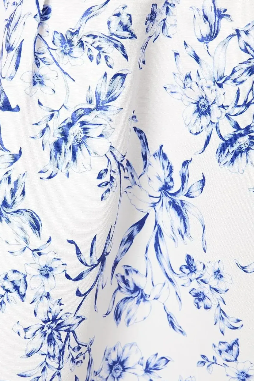 Floral Ottoman Twill Maxi Skirt
