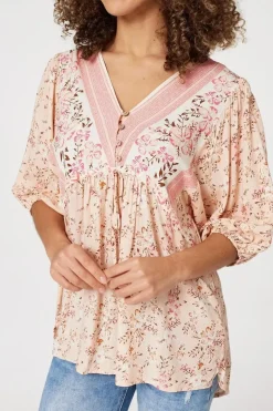 Floral Oversized Blouse Top