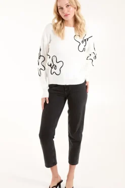 Floral Pattern Sweater