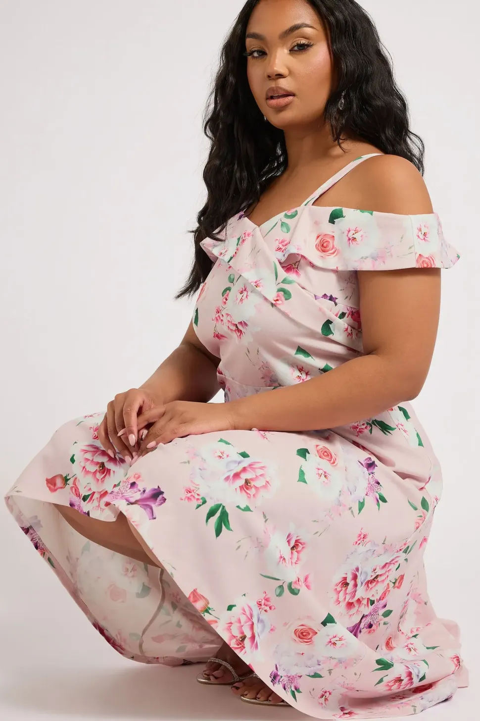 Floral Print Bardot Dress