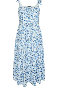 Floral Print Bow Strap Midaxi Dress
