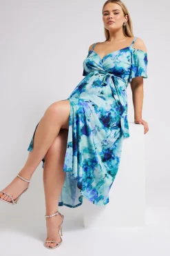 Floral Print Cold Shoulder Dress