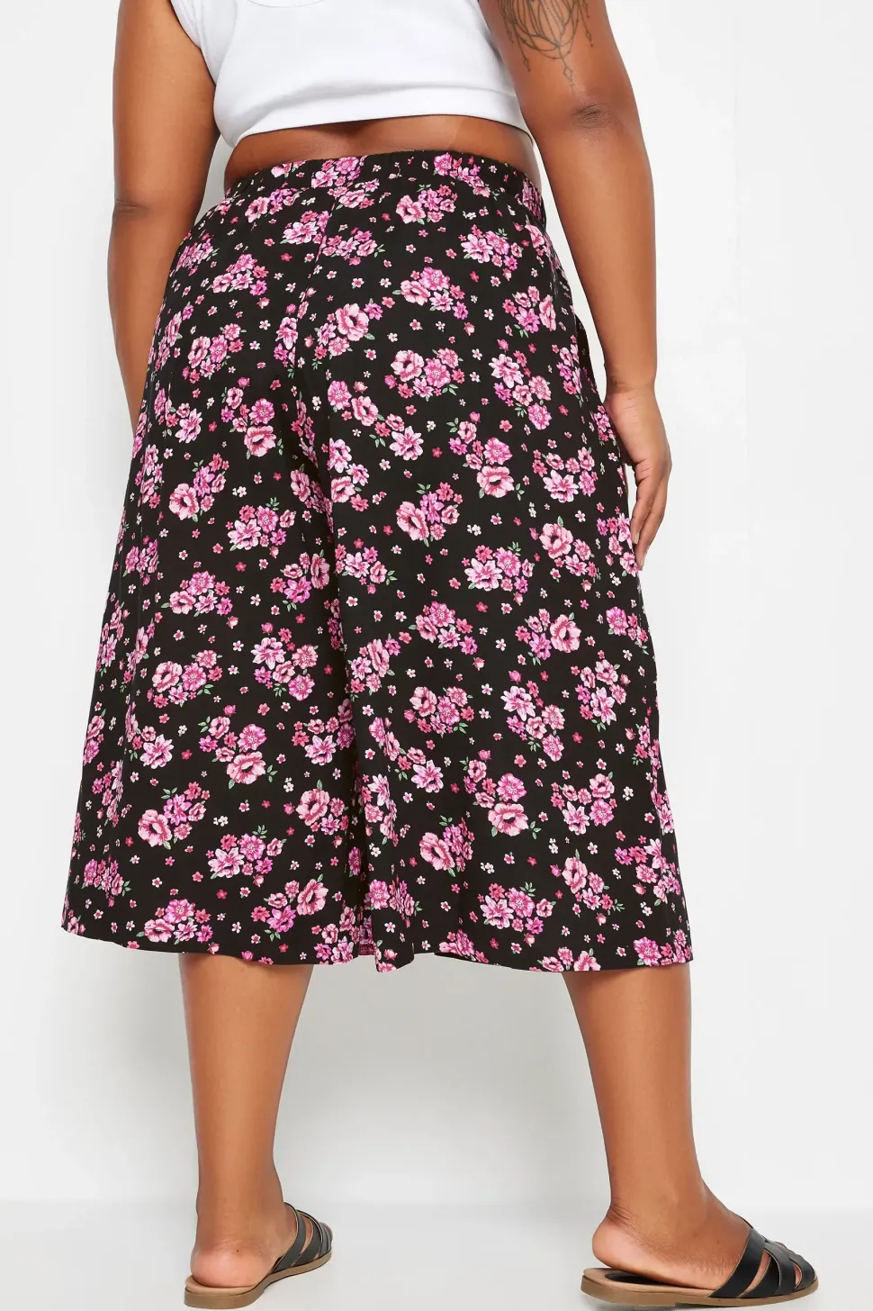 Floral Print Culottes