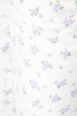 Floral Print Denim Jean