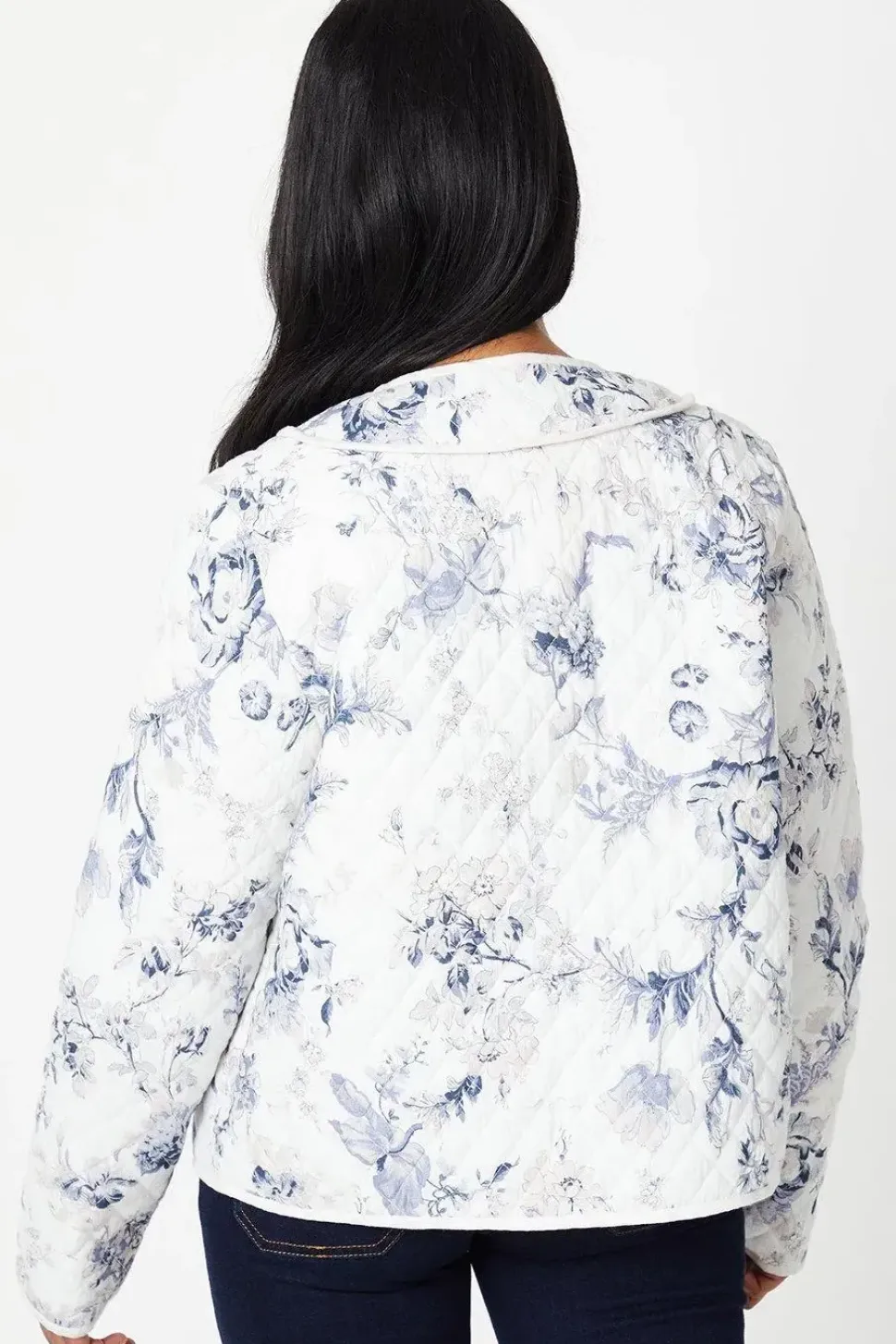 Floral Printed Quilted Jacket