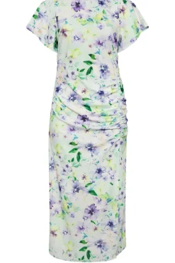 Floral Print Gathered Dress