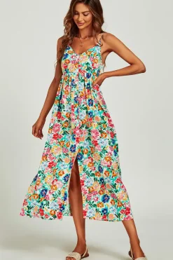 Floral Print Maxi Cami Dress
