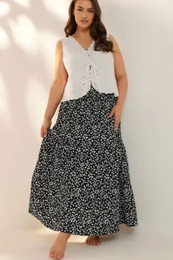 Floral Print Midaxi Skirt