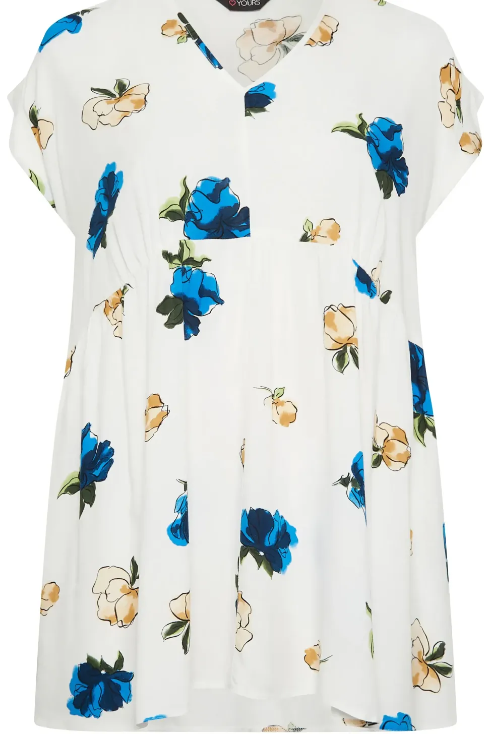 Floral Print Peplum Blouse