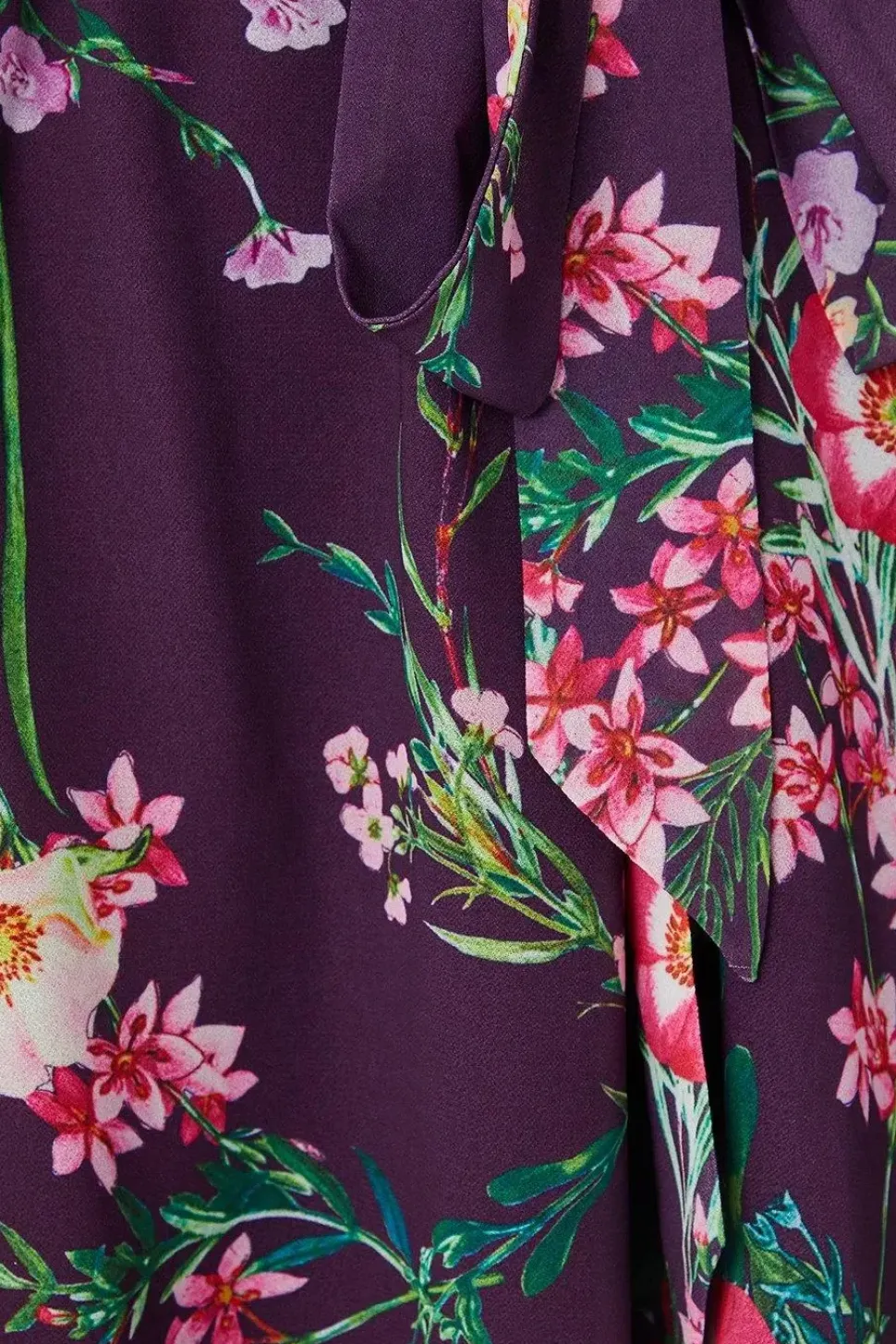 Floral Print Ruffle Midi Dress