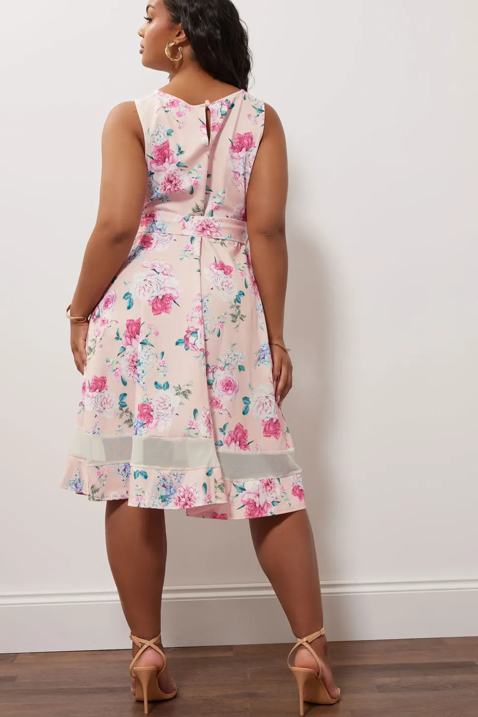 Floral Print Skater Dress