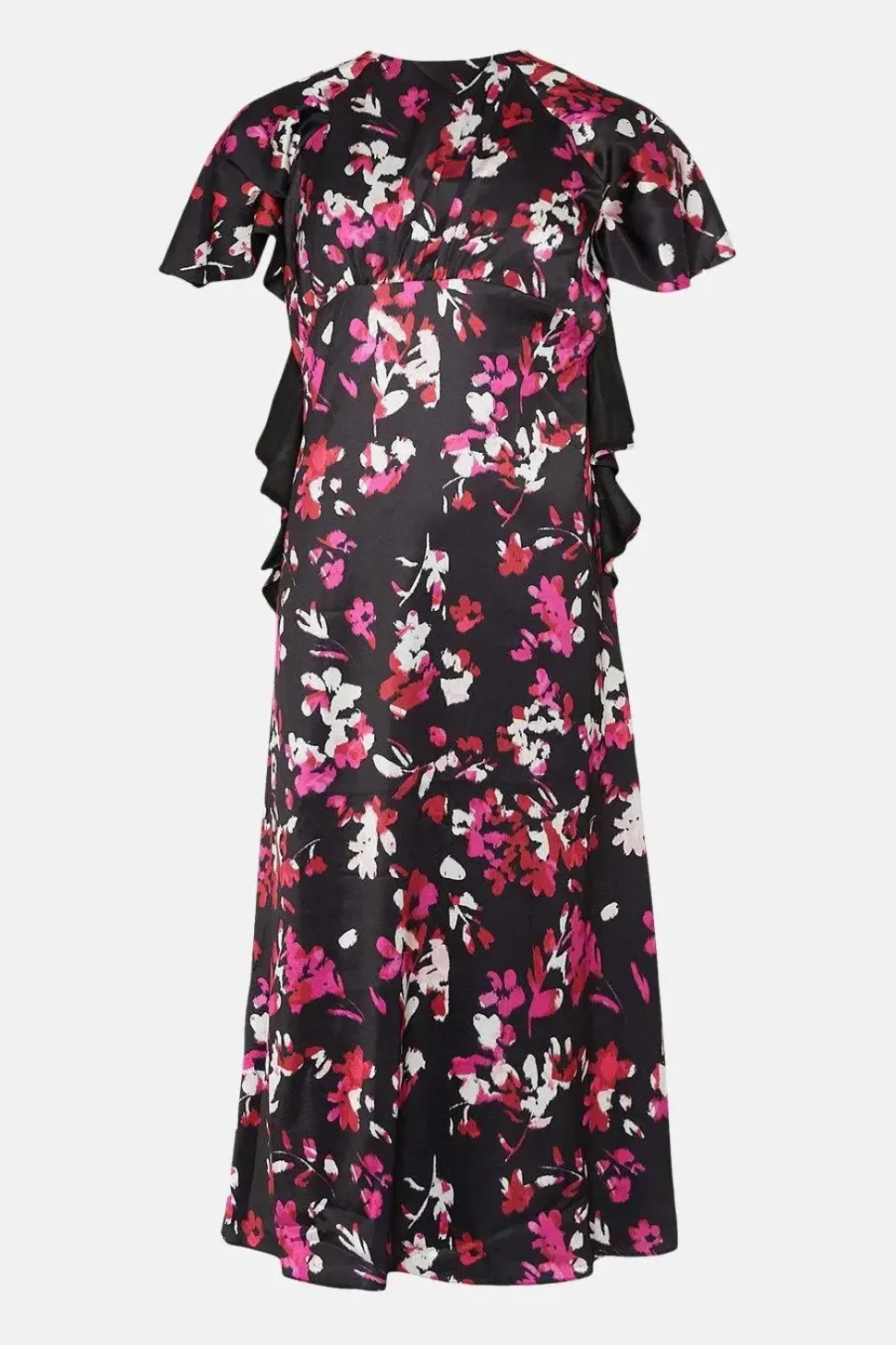 Floral Ruffle Midi Dress