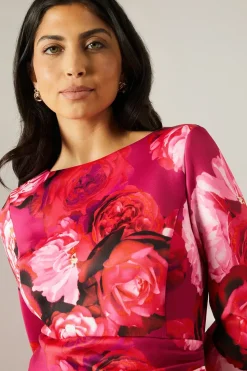 Floral Scuba Midi Dress