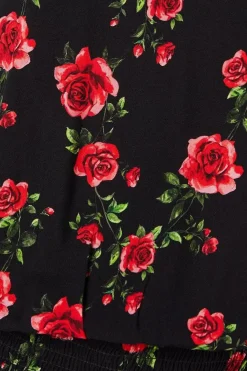 Floral Shirred Hem Blouse