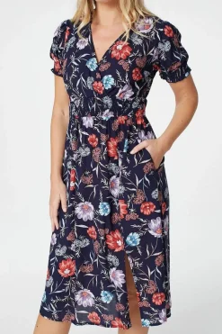 Floral Short Sleeve Dress
