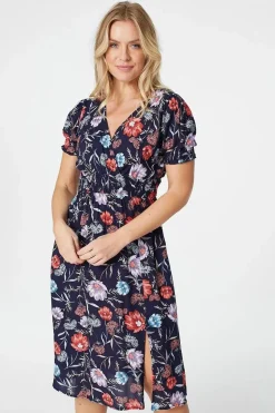 Floral Short Sleeve Dress