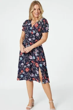 Floral Short Sleeve Dress