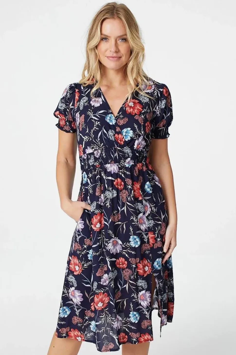 Floral Short Sleeve Dress