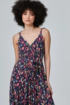 Floral Sleeveless Flared Jumpsuit