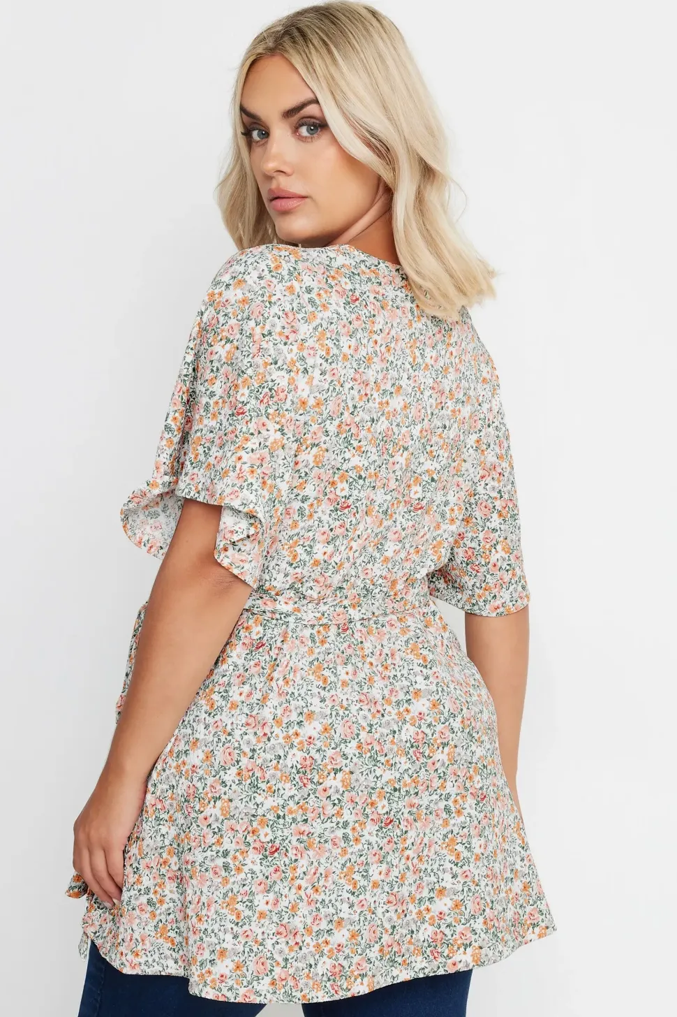 Floral Wrap Top